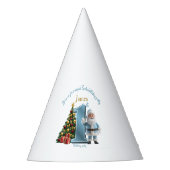 Magical Santa Birthday Invitation – 1st Birthday Partyhütchen (Vorderseite)