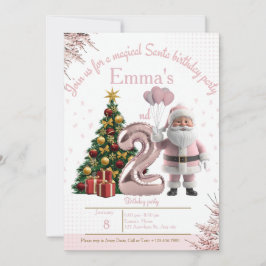 Magical Santa Birthday Invitation – 2nd Birthday Dankeskarte