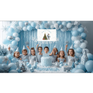 Magical Santa Birthday Invitation Banner