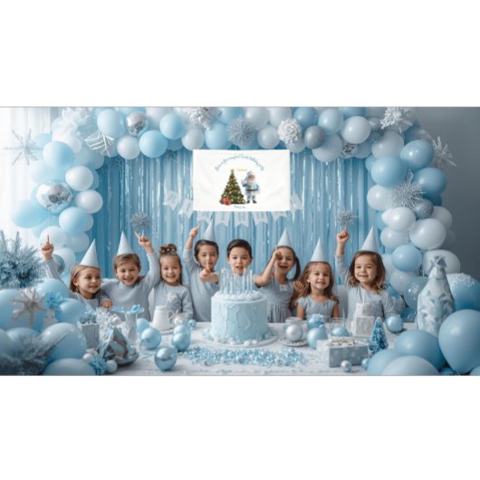 Magical Santa Birthday Invitation Banner