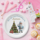Magical Santa Birthday Invitation Pappteller (Party)