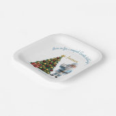 Magical Santa Birthday Invitation Pappteller (Gewinkelt)