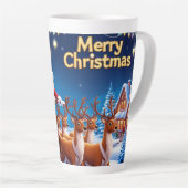 Magical Santa Claus Sleigh Reiten mit Rentier Milchtasse (Rechte Ecke)