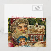 Magical Santa Feiertagspostkarte (Vorne/Hinten)
