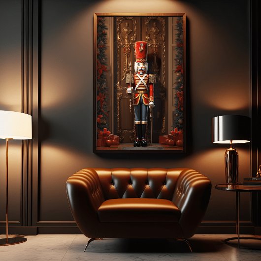 Magical Santa's Grotto: 3D-Weihnachtsdruckposter Poster