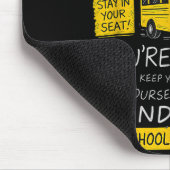 Magical School Bus Driver Last Day Of School Bus D Mousepad (Ecke)