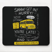 Magical School Bus Driver Last Day Of School Bus D Mousepad (Vorne)