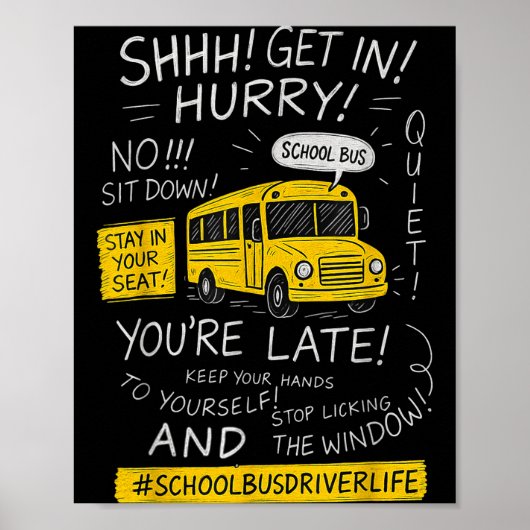 Magical School Bus Driver Last Day Of School Bus D Poster (Vorne)