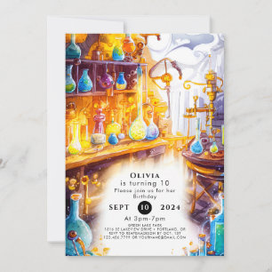 Magical Simple Experiment Scientist zum Geburtstag Einladung