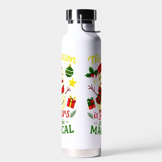 Magical Snowman Christmas Cozy Holiday Sports Gift Trinkflasche (Links)