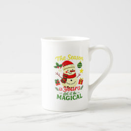 Magical Snowman Novelty Mug Unique Christmas Speci Porzellantasse