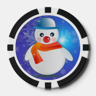 Magical Snowman Pokerchips