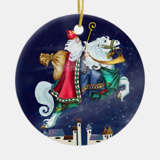 Magical St. Nicholas - Santa - SRF - Crice Orname Keramik Ornament (Vorne)