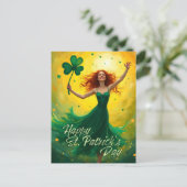 Magical St. Patrick's Day Feiertagspostkarte (Stehend Vorderseite)