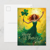 Magical St. Patrick's Day Feiertagspostkarte (Vorne/Hinten)