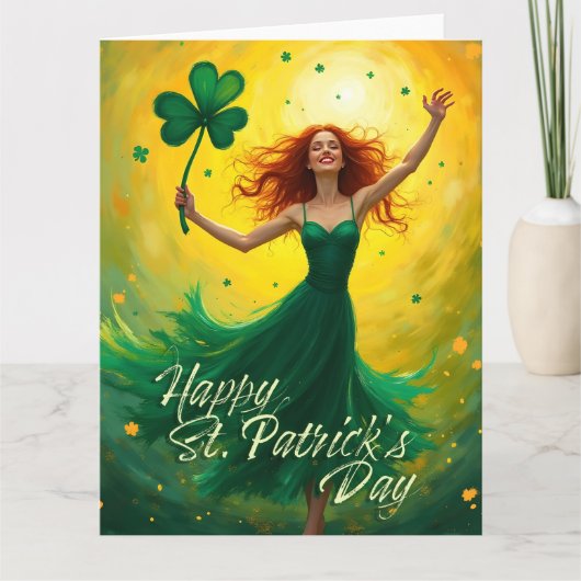 Magical St. Patrick's Day Karte (Vorderseite)
