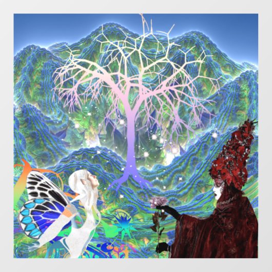 Magical Star Tree Fensteraufkleber (Blatt)