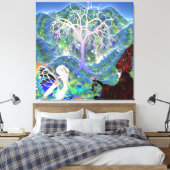 Magical Star Tree Leinwanddruck (Insitu (Schlafzimmer))