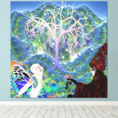 Magical Star Tree Leinwanddruck (Insitu (Holzboden))