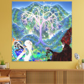 Magical Star Tree Leinwanddruck (Insitu (Wohnzimmer))