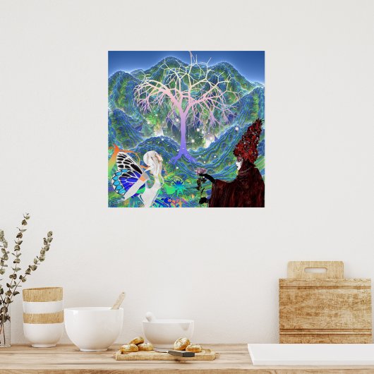 Magical Star Tree Poster (Küche)