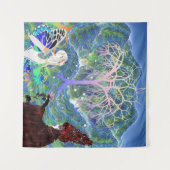 Magical Star Tree Wandteppich (Vorderseite (Horizontal))