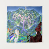 Magical Star Tree Wandteppich (Vorderseite)