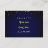 Magical Starry Night Wedding Dankeschön Card Begleitkarte (Vorderseite)