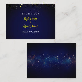 Magical Starry Night Wedding Dankeschön Card Begleitkarte