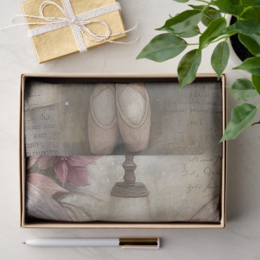 Magical Sugar Plum Fairy Ballerina Art Decoupage Seidenpapier (Geschenk)