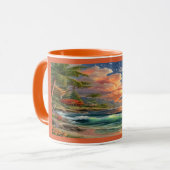 Magical Sunset Dolphin Tropical Ocean Mug Tasse (Vorderseite Links)