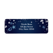 Magical Swirl Winter Wonderland Address Labels (Vorne)