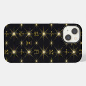Magical Symbos Pattern iPhone Hülle (Rückseite (Horizontal))