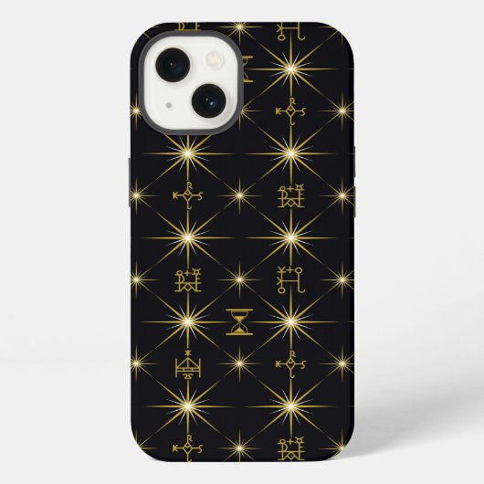 Magical Symbos Pattern iPhone Hülle (Rückseite)
