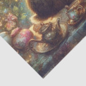 Magical Tea Time Hatter and Rabbit Decoupage Seidenpapier (Ausschnitt)