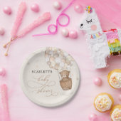 Magical Teddy Bear Hot Air Ballon Babydusche Pappteller (Party)