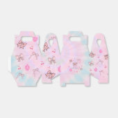 Magical Tie Dye Unicorn Coquette Bow Birthday  Geschenkschachtel (Ungefaltet)