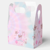 Magical Tie Dye Unicorn Coquette Bow Birthday  Geschenkschachtel (Geöffnet)