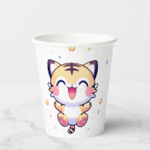Magical Tiger Baby Dusche Pappbecher (Vorderseite)