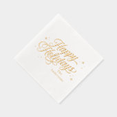 Magical Time Happy Holidays Foil Napkins Servietten Mit Folie (Rechts)