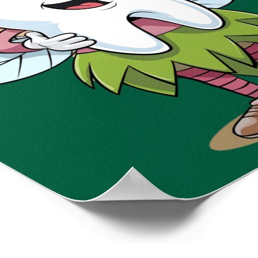 Magical Tooth Fairy Art Poster (Ecke)