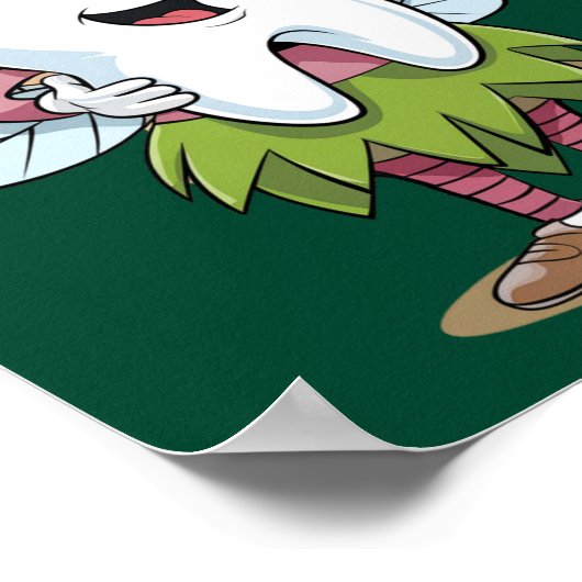 Magical Tooth Fairy Art Poster (Ecke)