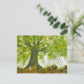Magical Tree Fantasy Fairy Forest Postkarte (Stehend Vorderseite)