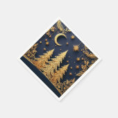 Magical Tree Scene – Yuletide Glimmers Serviette (Ecke)