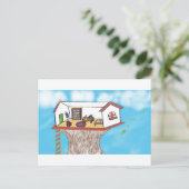 Magical Treehouse Postkarte (Stehend Vorderseite)