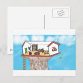 Magical Treehouse Postkarte (Vorne/Hinten)