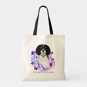 Magical Tri Color Cavalier King Charles Spaniel  Tragetasche