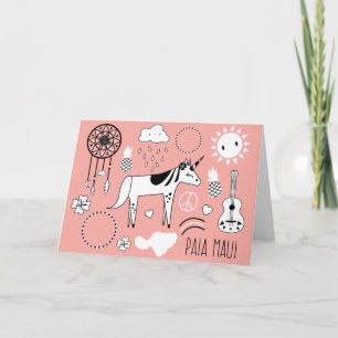 Magical, Trippy Paia, Maui Greeting Card Karte