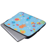 Magical Underwater Turtle and Fish Electronic Bag Laptopschutzhülle (Vorne Knopf)