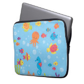 Magical Underwater Turtle and Fish Electronic Bag Laptopschutzhülle (Vorderseite Links)
